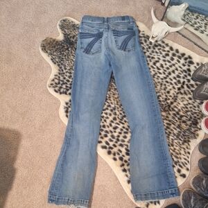 7 For All Mankind Blue Boot Cut Jeans